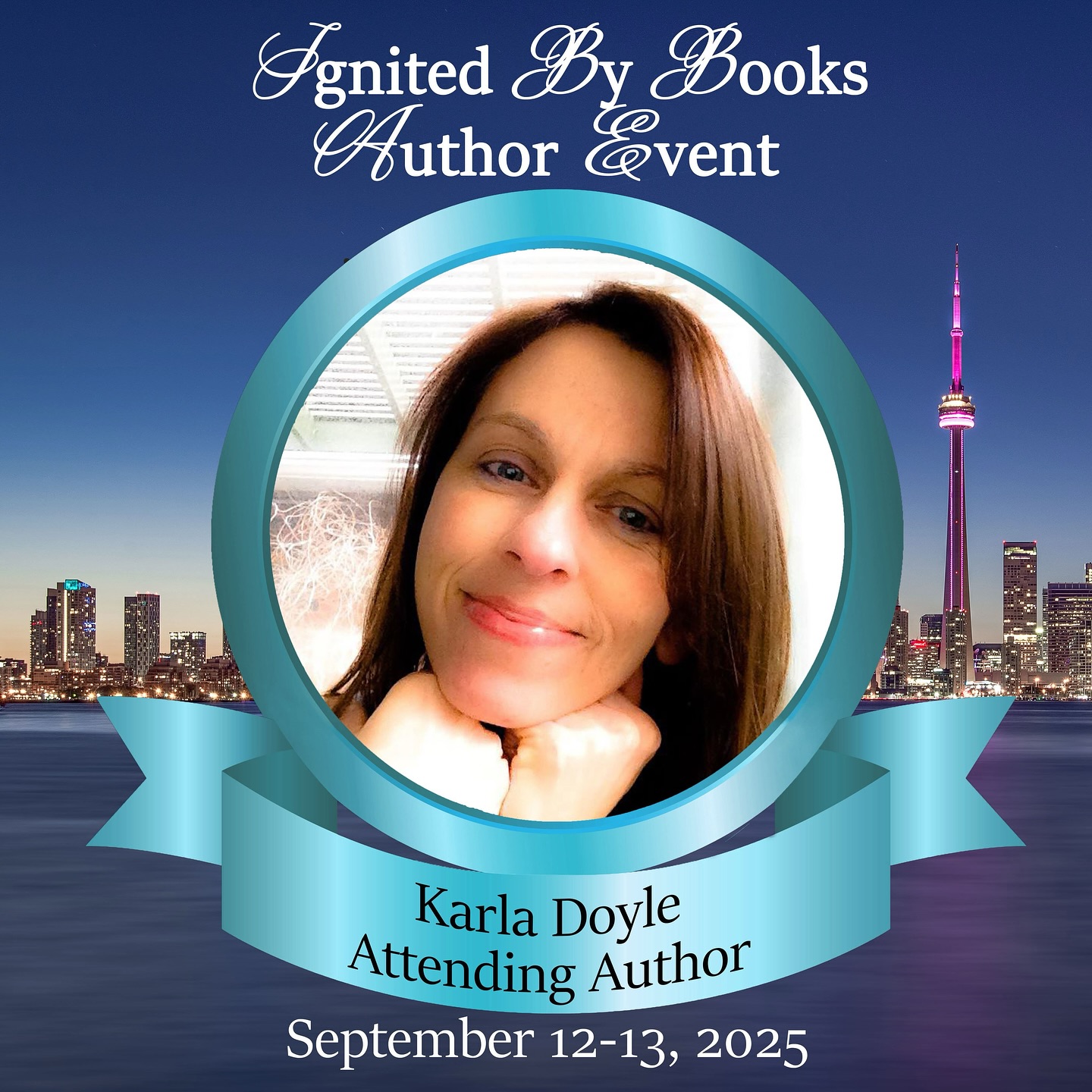 graphic for the Ignited by Books Author Event 2025